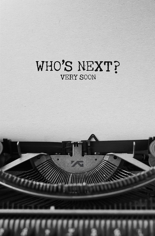 YG「WHO”S NEXT？」預告照(來源：YG-Family@Facebook)