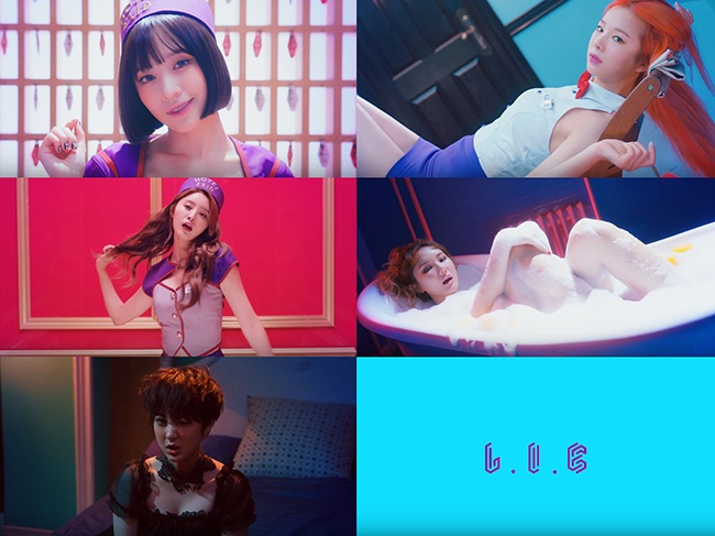 EXID《L.I.E》預告(來源：影片截圖)