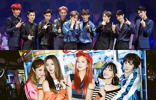 EXO、EXID @ 縮圖 (來源:官方 FB)