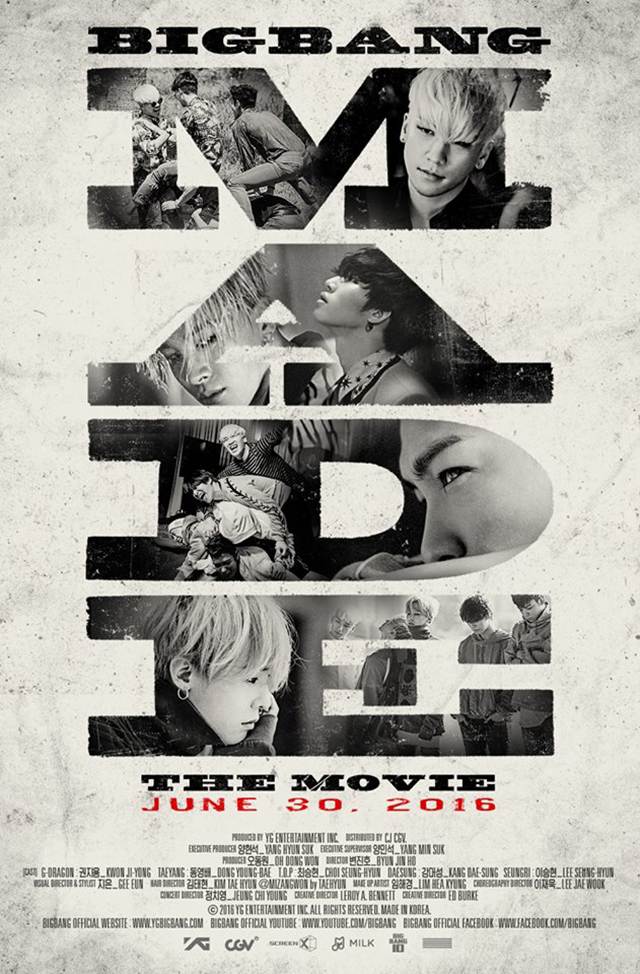 BIGBANG《MADE》紀錄電影海報(來源:BIGBANG@Facebook)