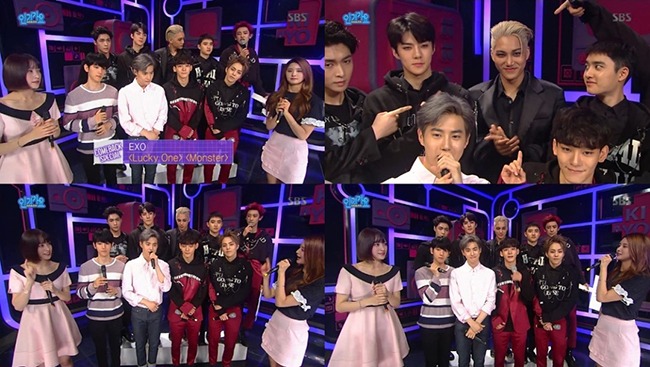 EXO@《人氣歌謠》(來源：news1)