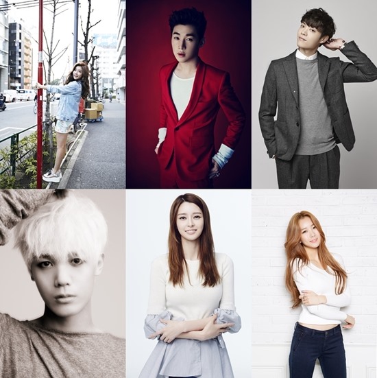 素珍、Henry、Eddy Kim、Mir、Nara、秀彬