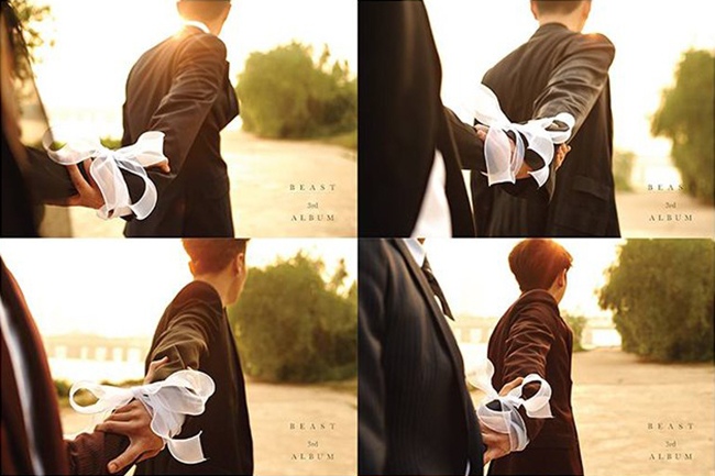 BEAST《Highlight》「牽手」概念照(來源：BEAST@Facebook)