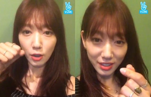 朴信惠 V LIVE (來源：影片截圖)