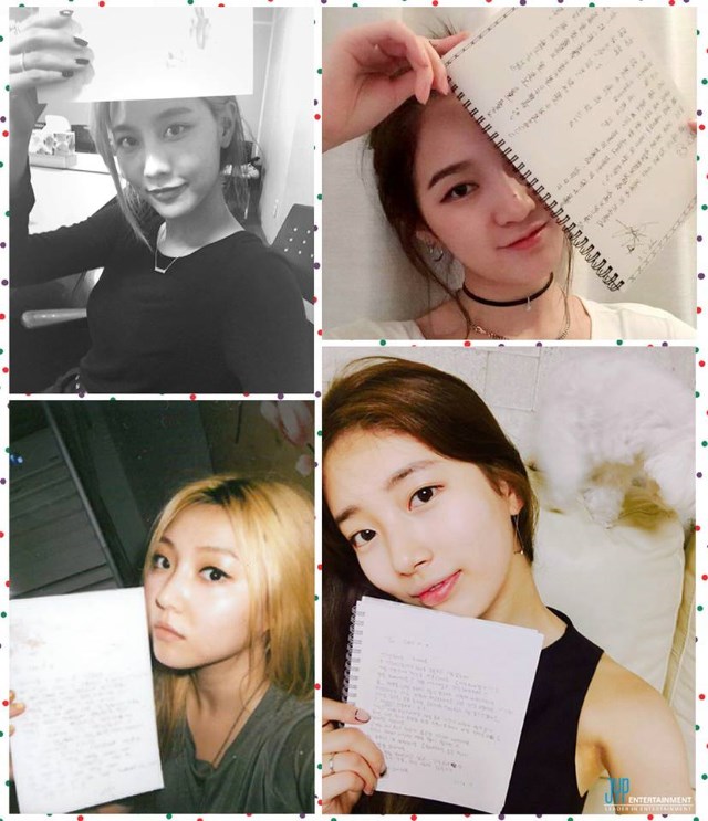 miss A 慶出道六週年，公開成員手寫信