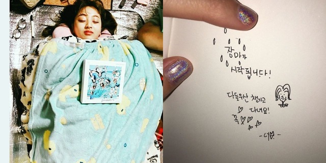 TWICE Instagram 留言 (來源:TWICE @ Instagram)