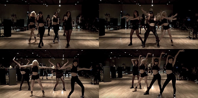 BLACKPINK 舞蹈練習影片(來源：影片截圖)