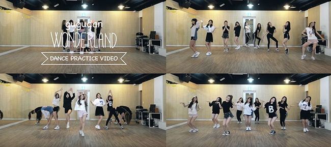 gugudan《Wonderland》舞蹈練習版 MV(來源：影片截圖)