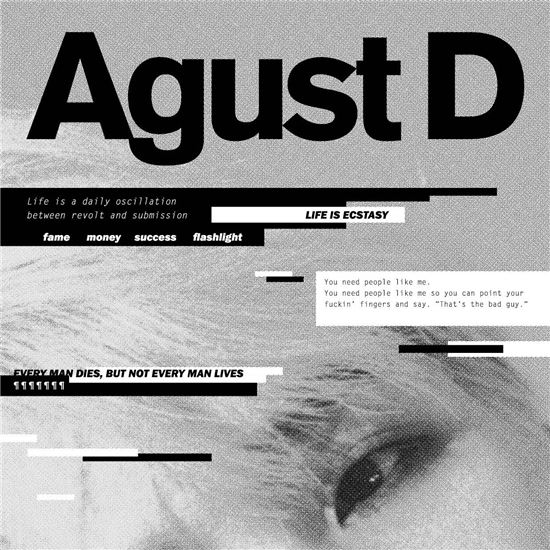 SUGA《Agust D》封面照(來源：Sporttoday)