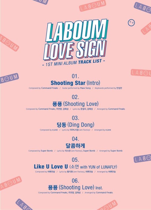 LABOUM《LOVE SIGN》曲目表