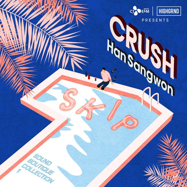 Crush、Han Sang Won《SKIP》封面照(來源：Genie)