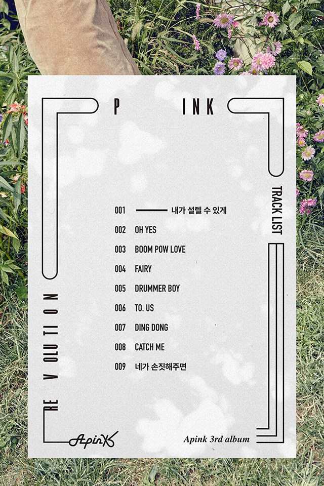 A Pink《Pink Revolution》曲目表