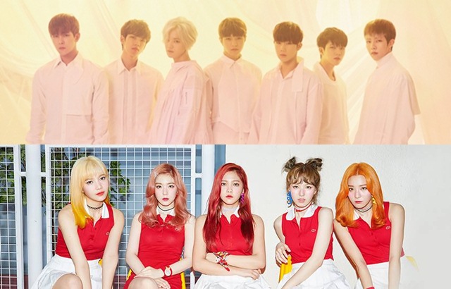 INFINITE、Red Velvet (來源：Woollim、S.M. Ent.)