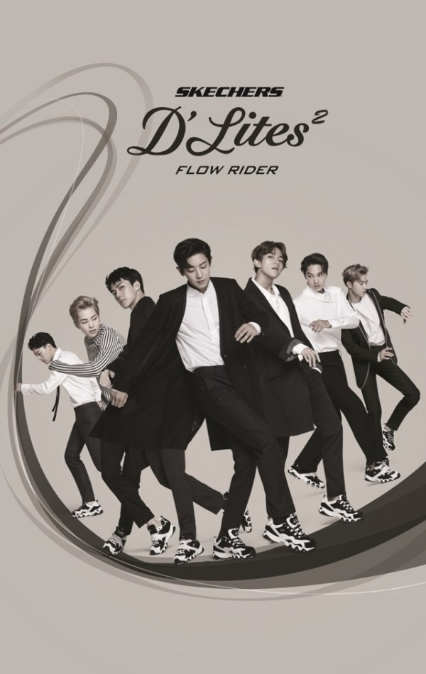 EXO Skechers 代言照