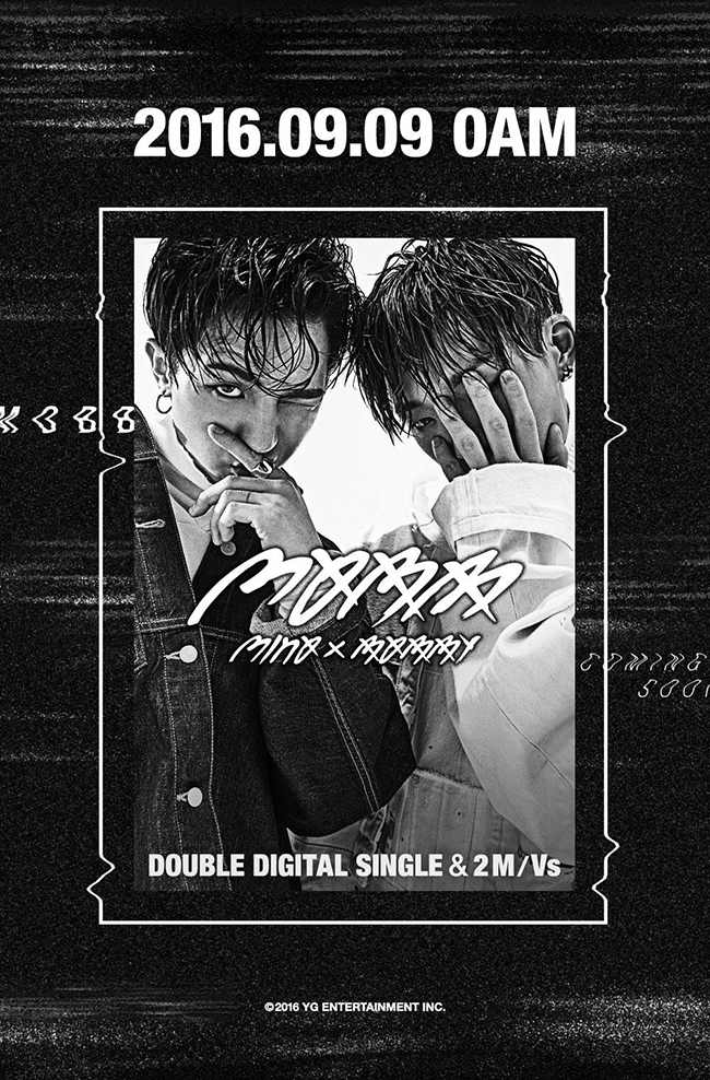 宋旻浩、Bobby 合作曲宣傳海報(來源：YG-Family@Facebook)