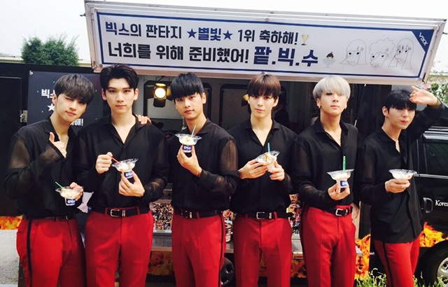 VIXX 請粉絲們吃冰(來源：VIXX@推特)