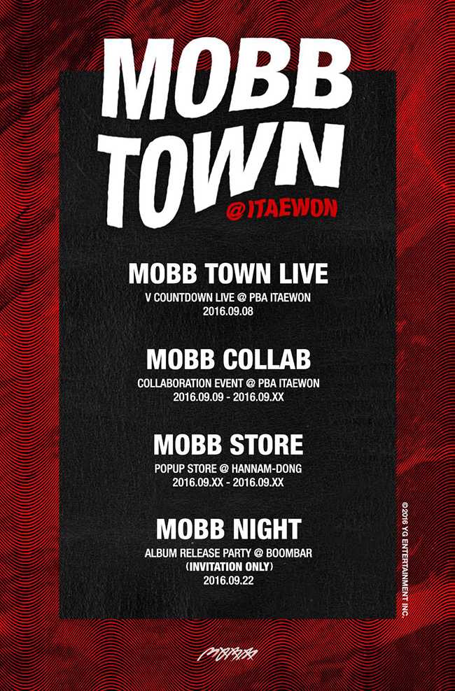 MOBB 宣傳計畫海報(來源:YG-Family@Facebook)
