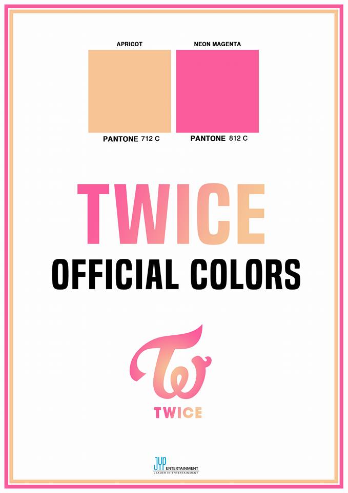 TWICE 官方應援色