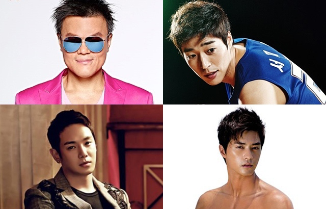 朴軫泳、徐芝釋、Hwanhee、金智勳(來源：JYP Ent.、KBS、H2 Ent.、Men's Health)