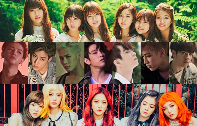GFRIEND,GOT7,Red Velvet