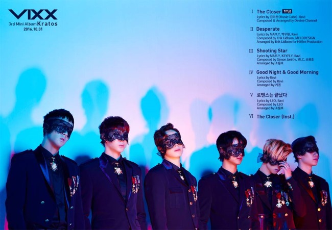 VIXX《Kratos》曲目表