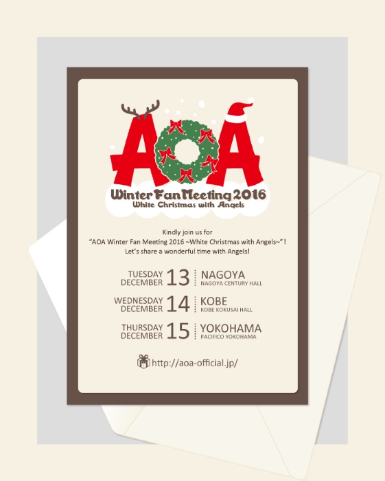 AOA 日本聖誕 FM 海報