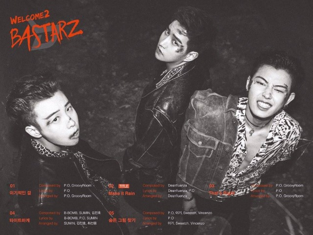 BASTARZ《WELCOME 2 BASTAZ》曲目