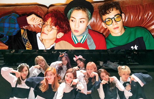 EXO-CBX、TWICE (縮圖,來源:官方 FB)