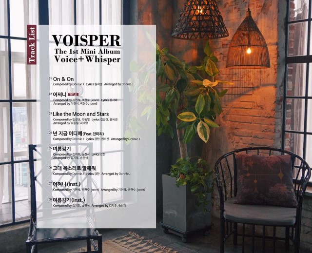 VOISPER《Voice+Whisper》曲目表