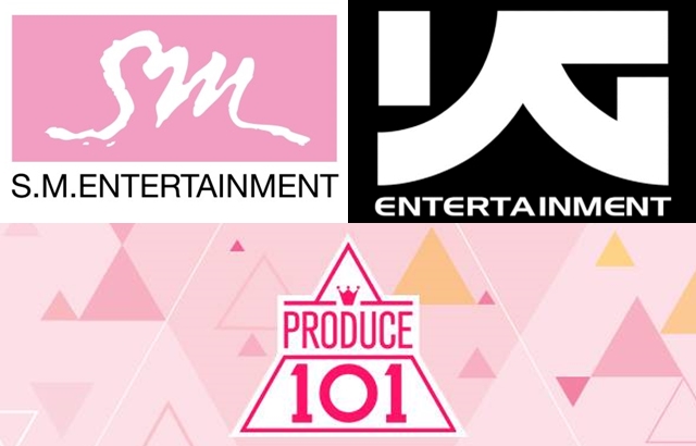 S.M. Ent.、YG Ent.、《PRODUCE 101》
