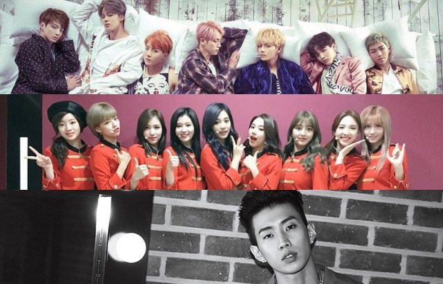 (縮圖)BTS 防彈少年團、TWICE、朴宰範(來源：BTS 防彈少年團、TWICE@FB、Umbro)