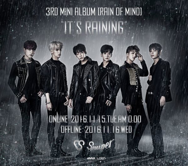 SNUPER《Rain of Mind》宣傳海報
