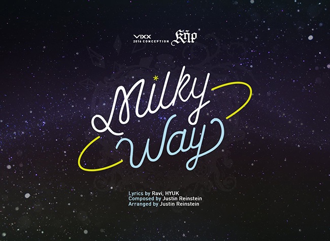 VIXX《Milky Way》歌曲資訊(來源：VIXX@Facebook)