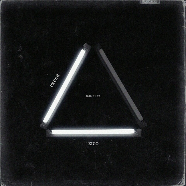 ZICO、Crush 合作曲預告照(來源：Block B@Facebook)