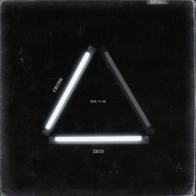 ZICO、Crush 合作曲預告照(來源：Block B@Facebook)