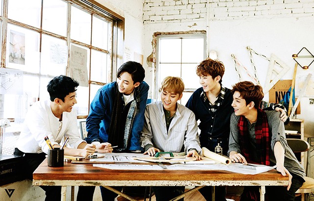 (縮圖)JEONGHAN、JOSHUA、WOOZI、DK、SEUNGKWAN《GOING SEVENTEEN》概念照(來源：SE