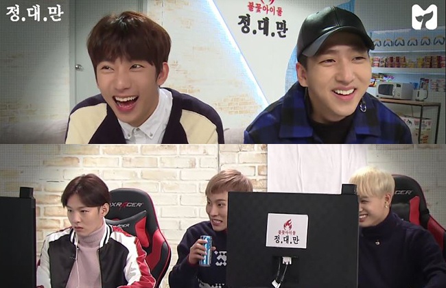 B1A4、BTOB@《頂．對．見》節目截圖