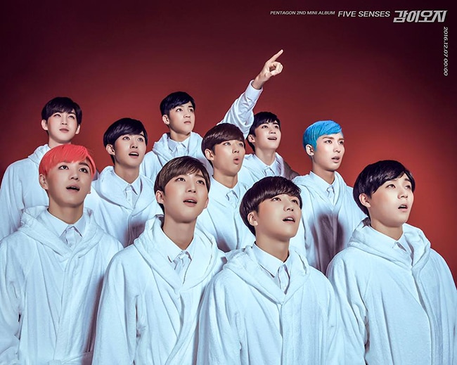 PENTAGON《Five Senses》概念照(來源：PENTAGON@Facebook)