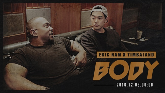 Eric Nam、Timbaland (提姆巴蘭)《BODY》預告照(來源：Xportsnews)