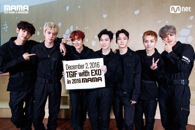 EXO《2016 MAMA》特別舞台「TGIF with EXO」