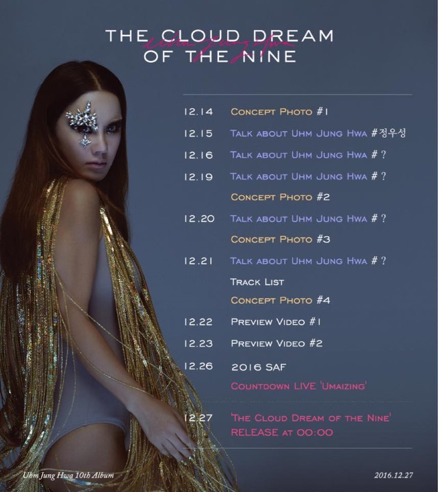 嚴正化《The Cloud Dream of the Nine》行程表