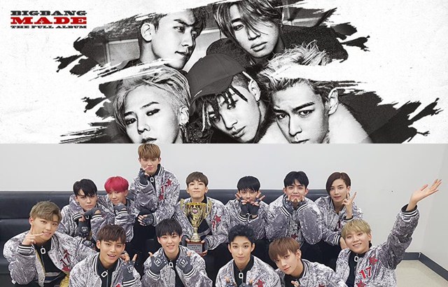 BIGBANG、SEVENTEEN (縮圖，來源：藝人 FB)