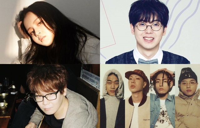 LEE HI、Mad Clown、金鐘萬、hyukoh