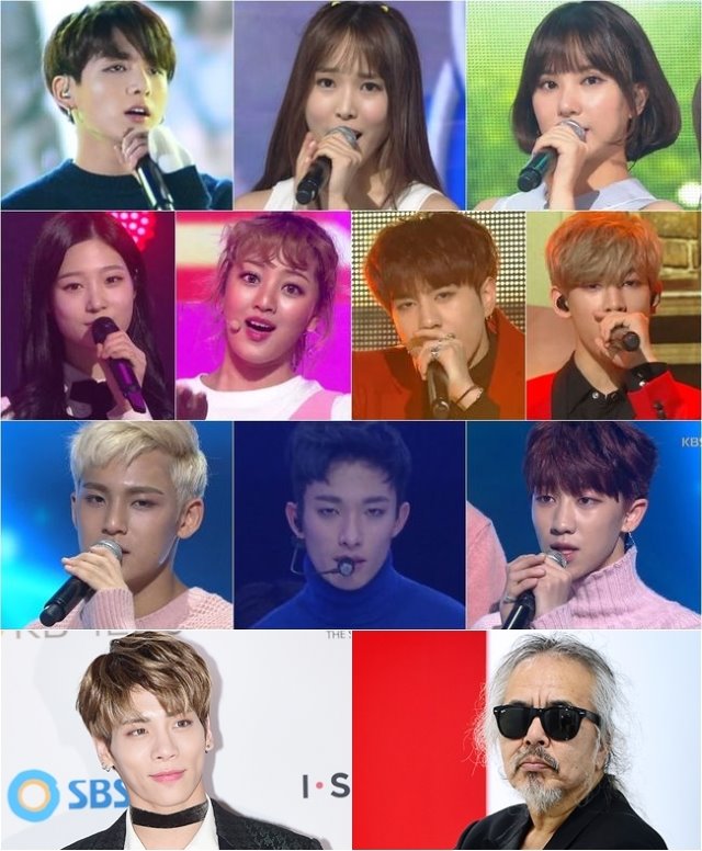 柾國、Yu Ju、Eun Ha、采妍、志效、有謙、BamBam、MINGYU、DK、THE8、鐘鉉、Jeon Ingwon