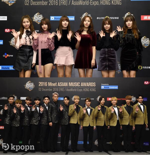 GFRIEND、SEVENTEEN《2016 MAMA》記者會