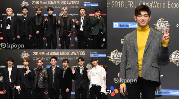 MONSTA X、GOT7、Eric Nam《2016 MAMA》記者會