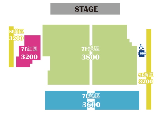 N 《N with You》台灣 FM 座位圖 (來源：KKTIX)