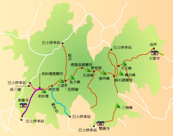 智異山國立公園平面圖