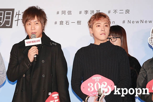 阿信、洪基@《#在場證明特展》記者會(現場攝影：Kpopn 的小宇)