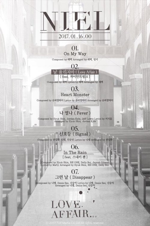 Niel《LOVE AFFIR...》曲目表